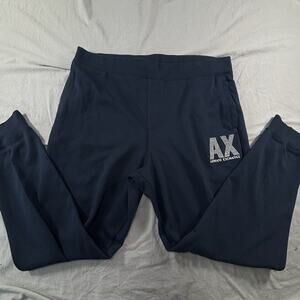 A|X Armani Exchange Men's XXL DrawString Midnight Blue Jogger Sweatpants